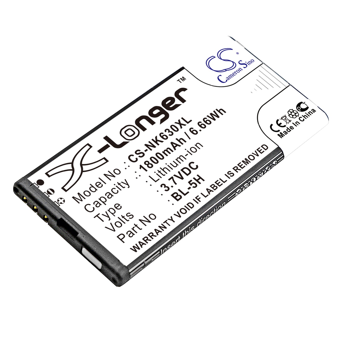 Batteri till Nokia Lumia 630 Dual SIM 1800mAh / 6.66Wh