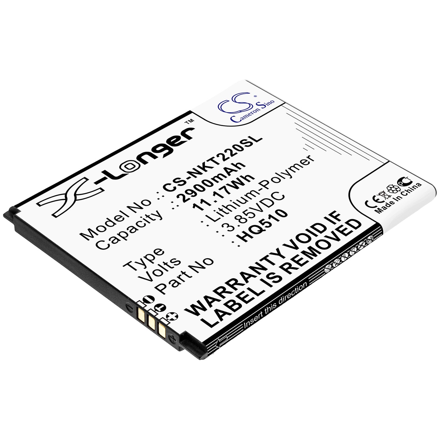 Battery for Nokia Nokia 2.2 2019 2900mAh / 11.17Wh