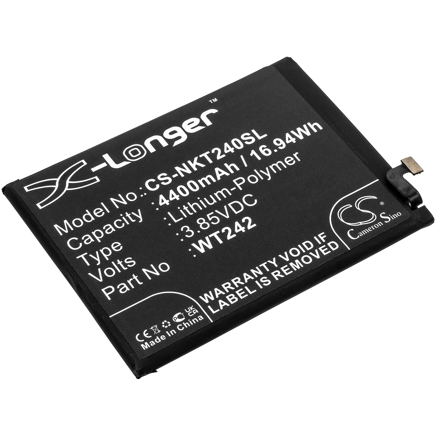 Battery for Nokia TA-1277 4400mAh / 16.94Wh