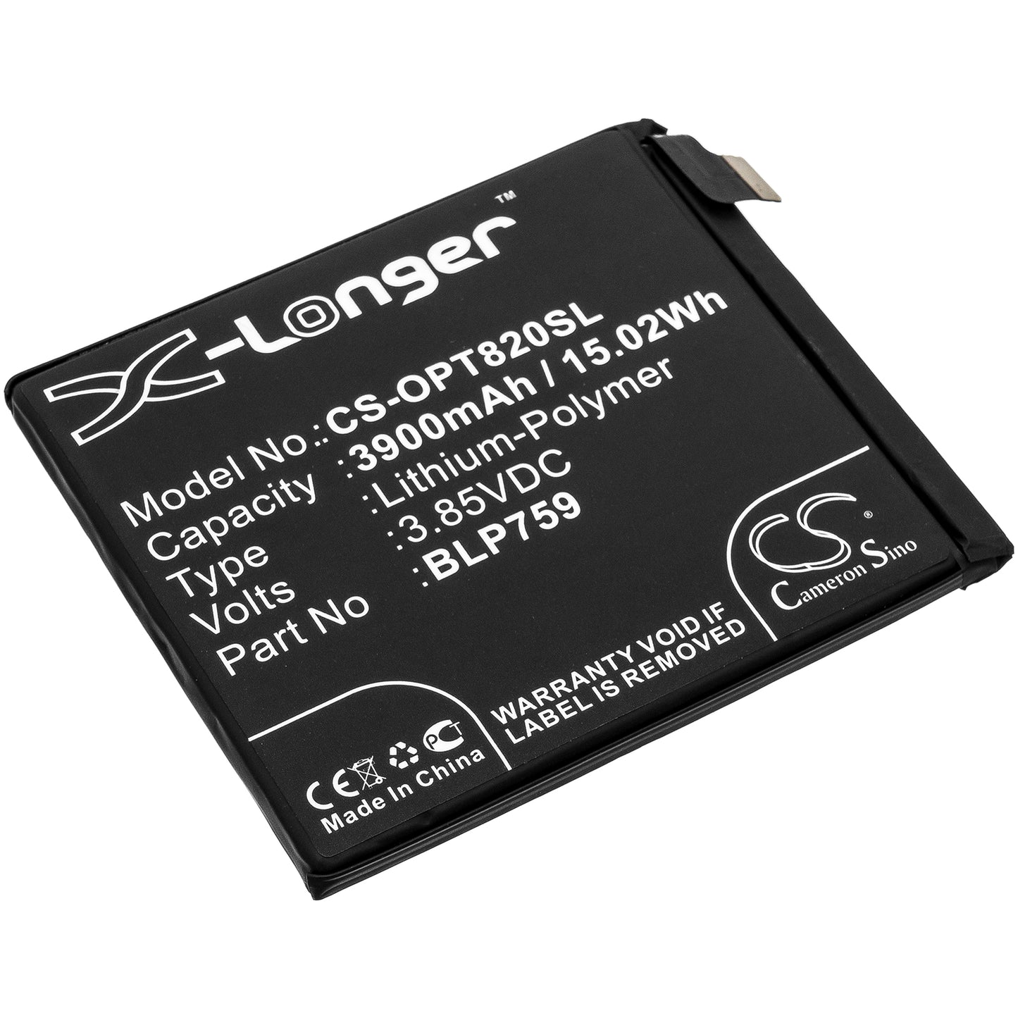 Battery for Oneplus IN2020 3900mAh / 15.02Wh