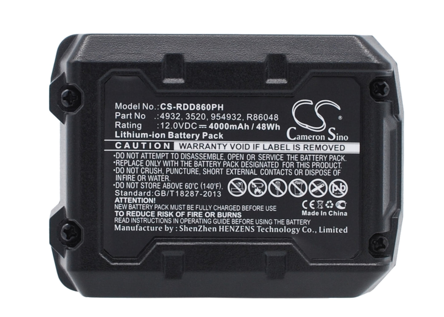 Batteri till AEG BS12C2 4000mAh / 48.00Wh