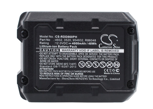 Batteri till AEG BS12C2 4000mAh / 48.00Wh