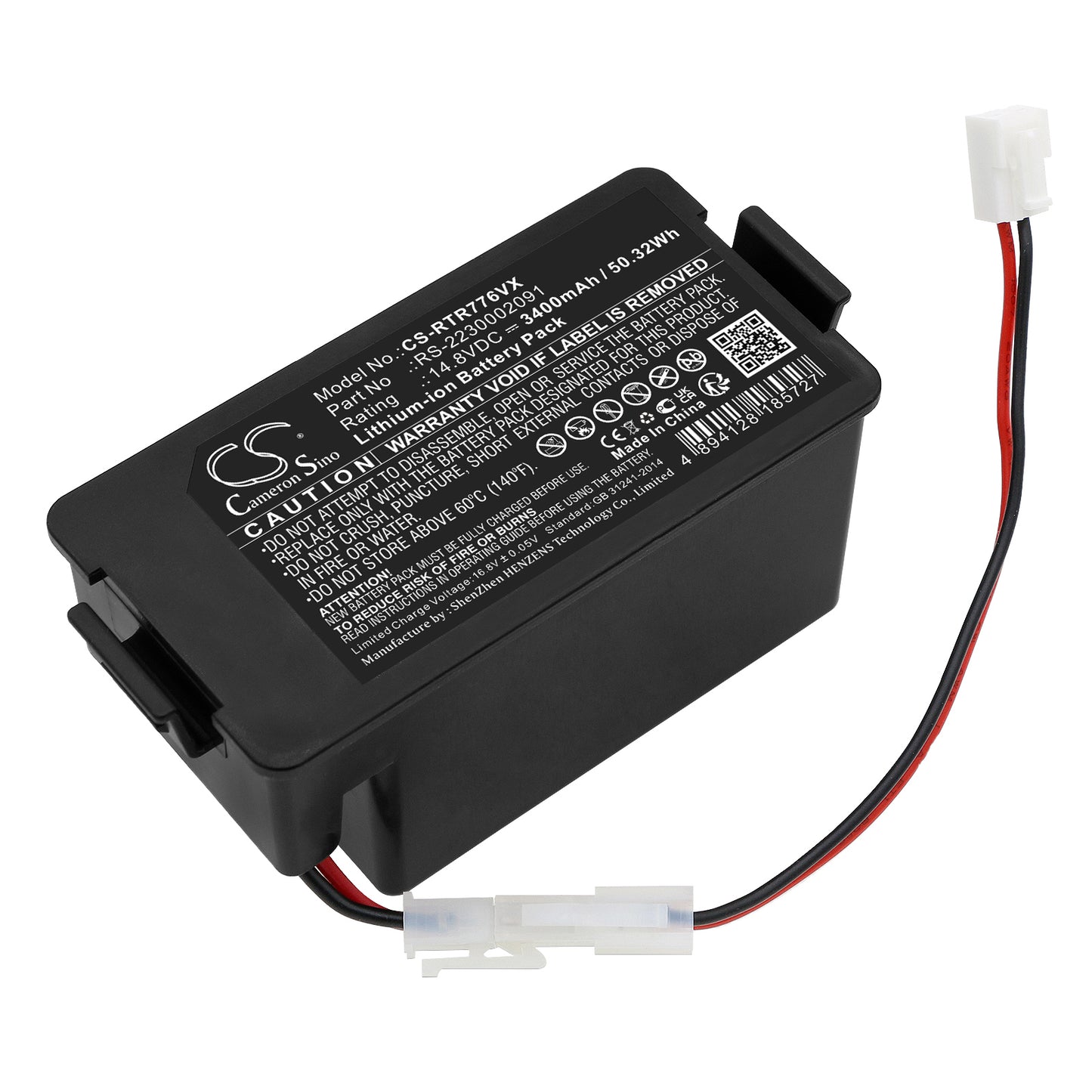 Akku Tefal RG7765WH 3400mAh / 50.32Wh