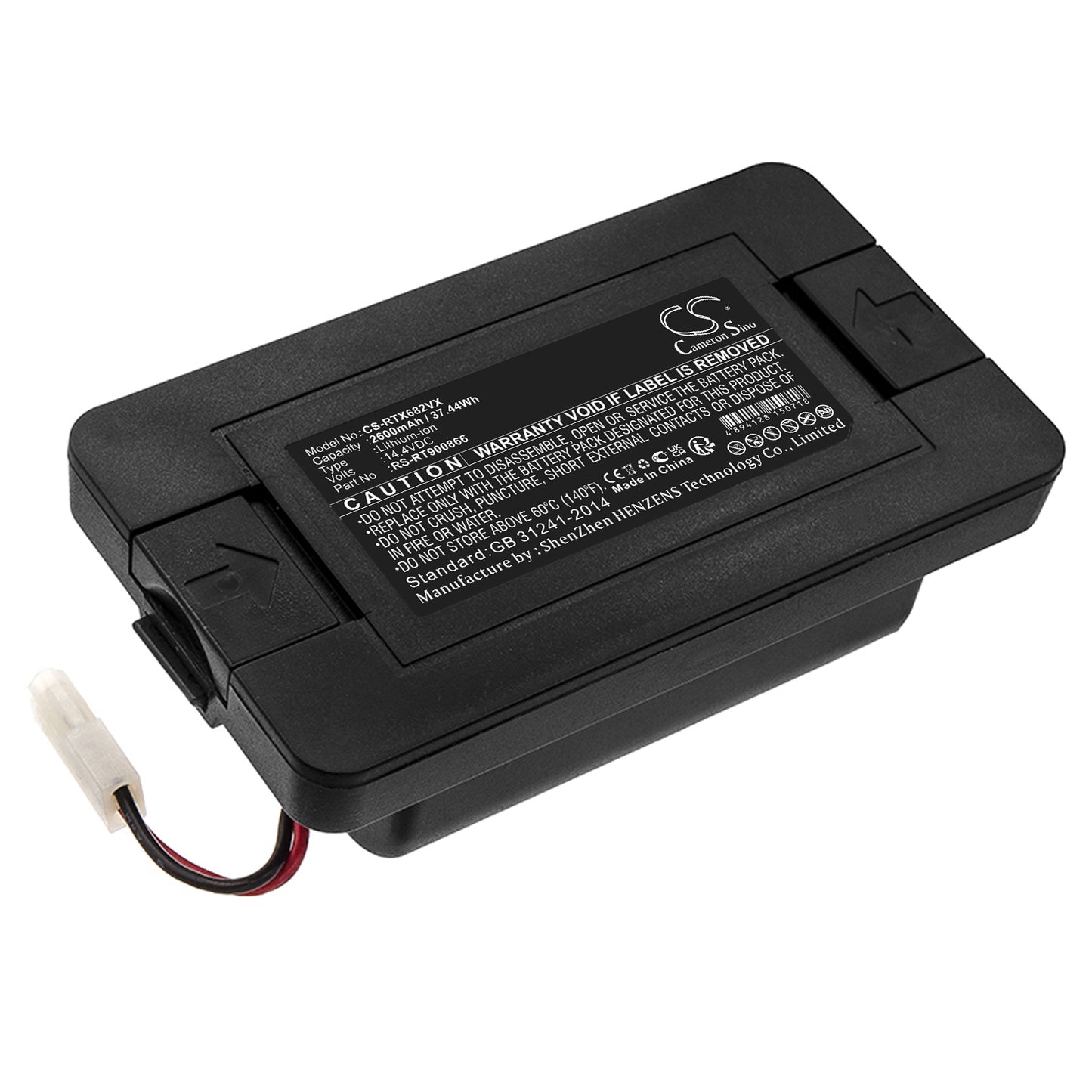 Batteri till Rowenta RG7267WH/NS0 2600mAh / 37.44Wh
