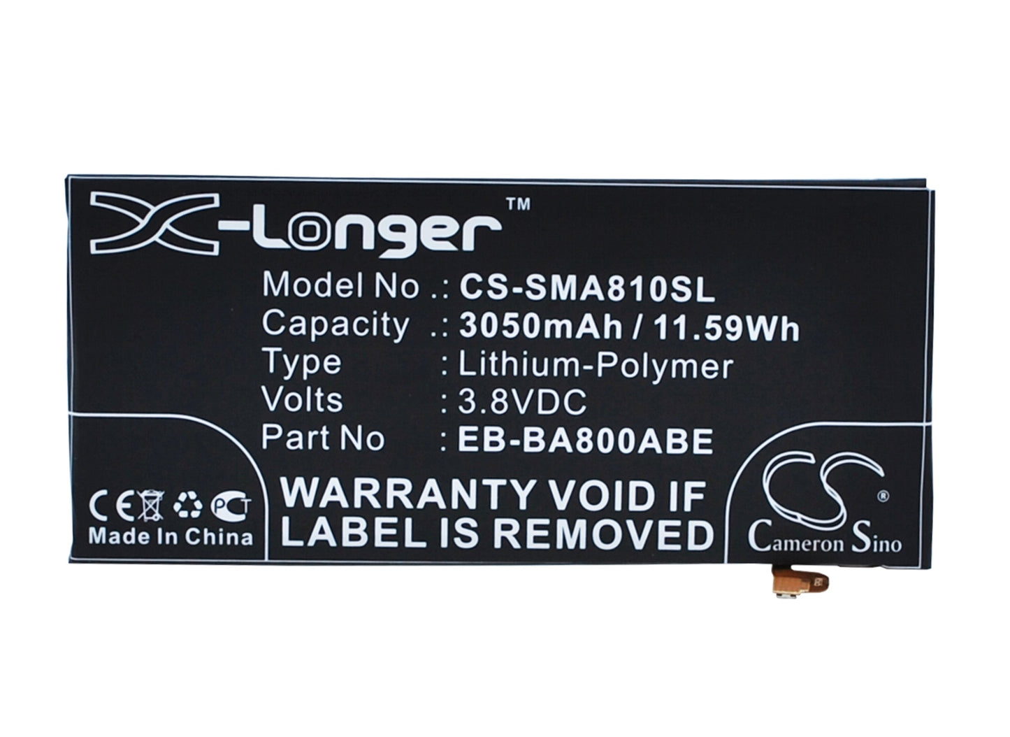 Batteri till Samsung SM-A800YZ 3050mAh / 11.59Wh