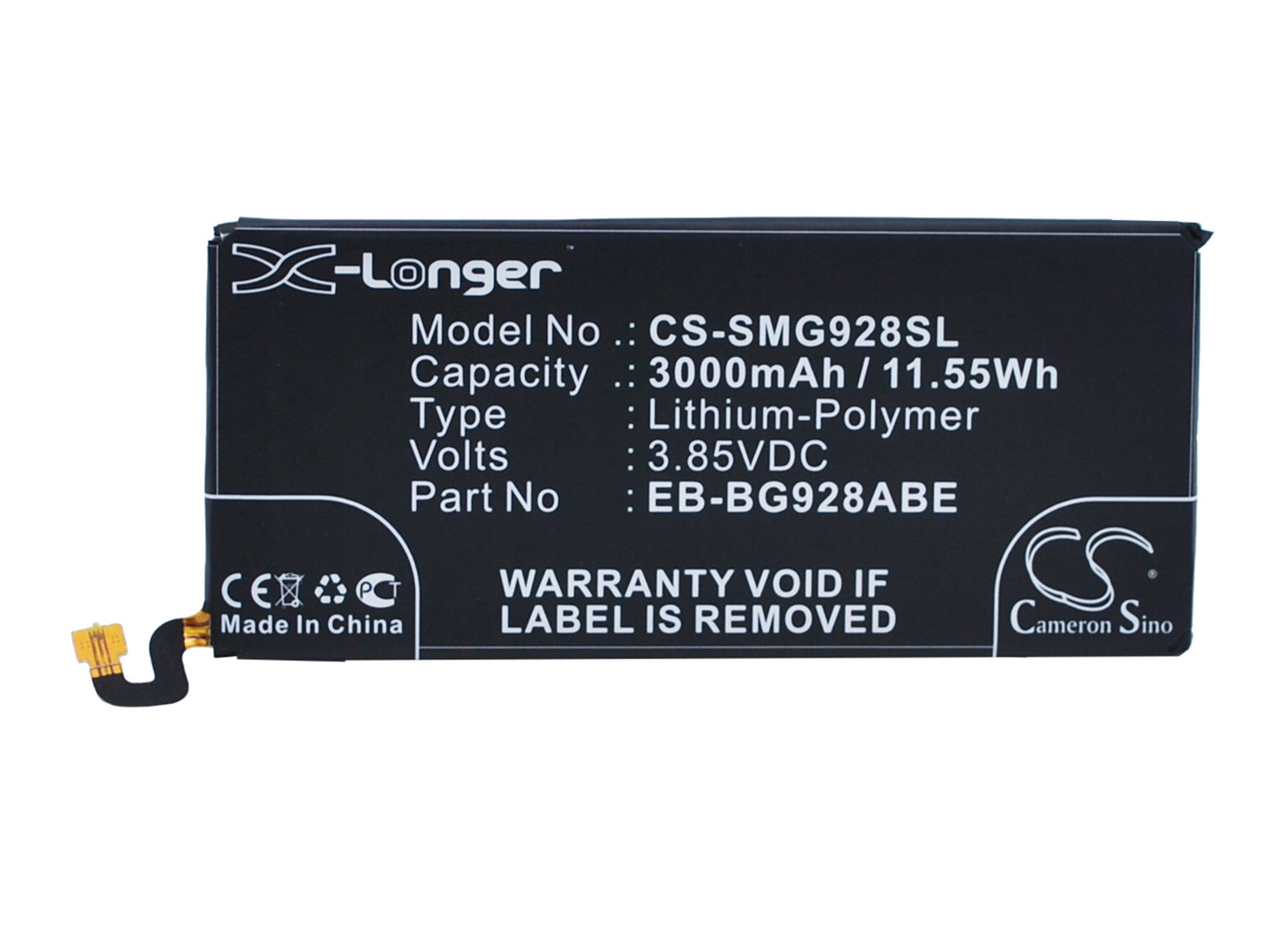Batteri till Samsung SM-G928R 3000mAh / 11.55Wh