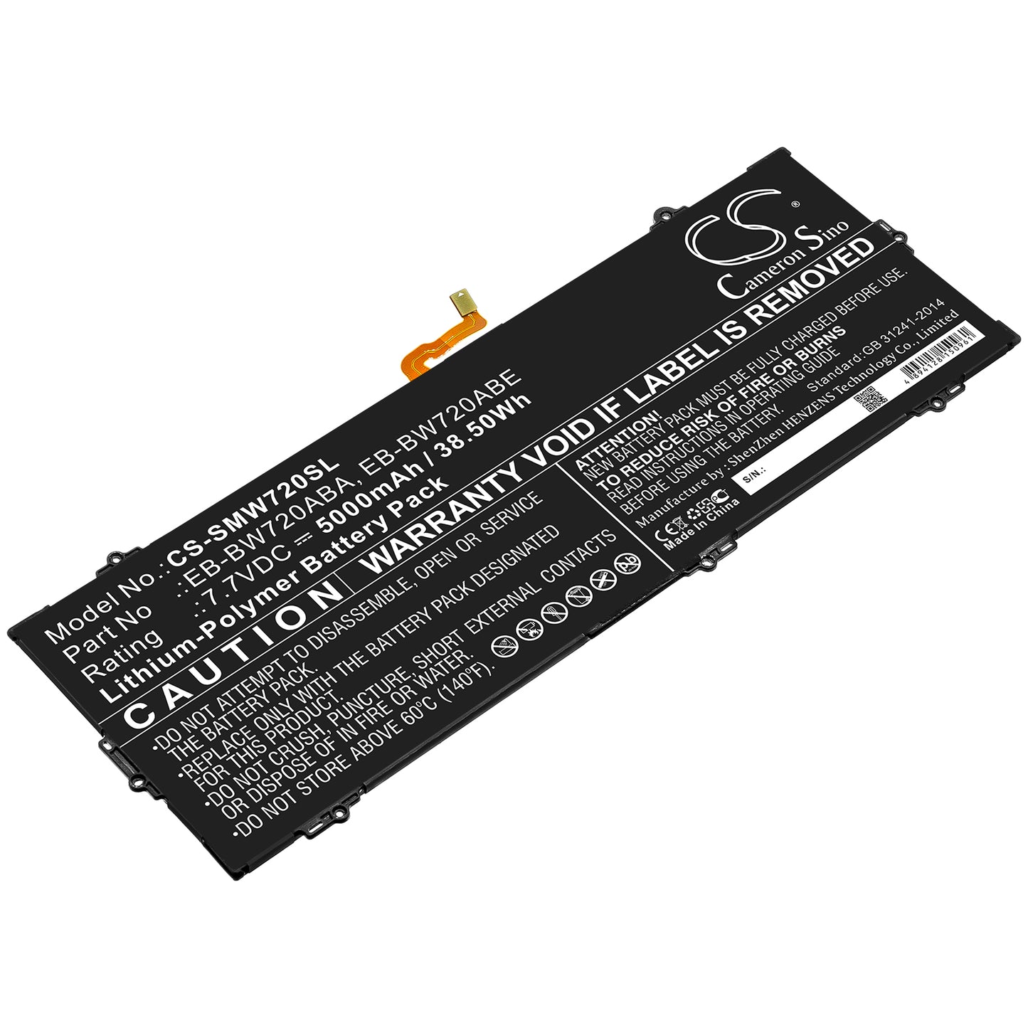 Akku Samsung SM-W723Q 5000mAh / 38.50Wh