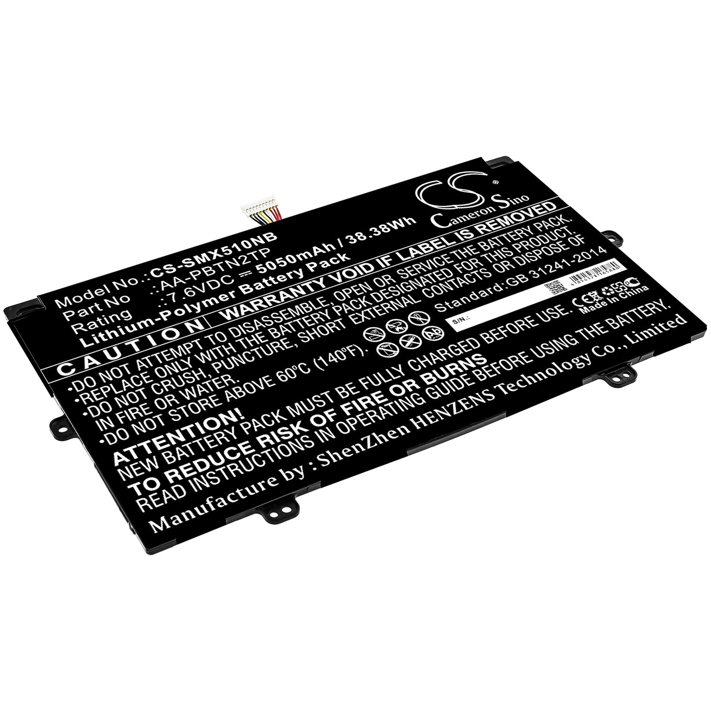 Akku Samsung XE510C24-K01US 5050mAh / 38.38Wh