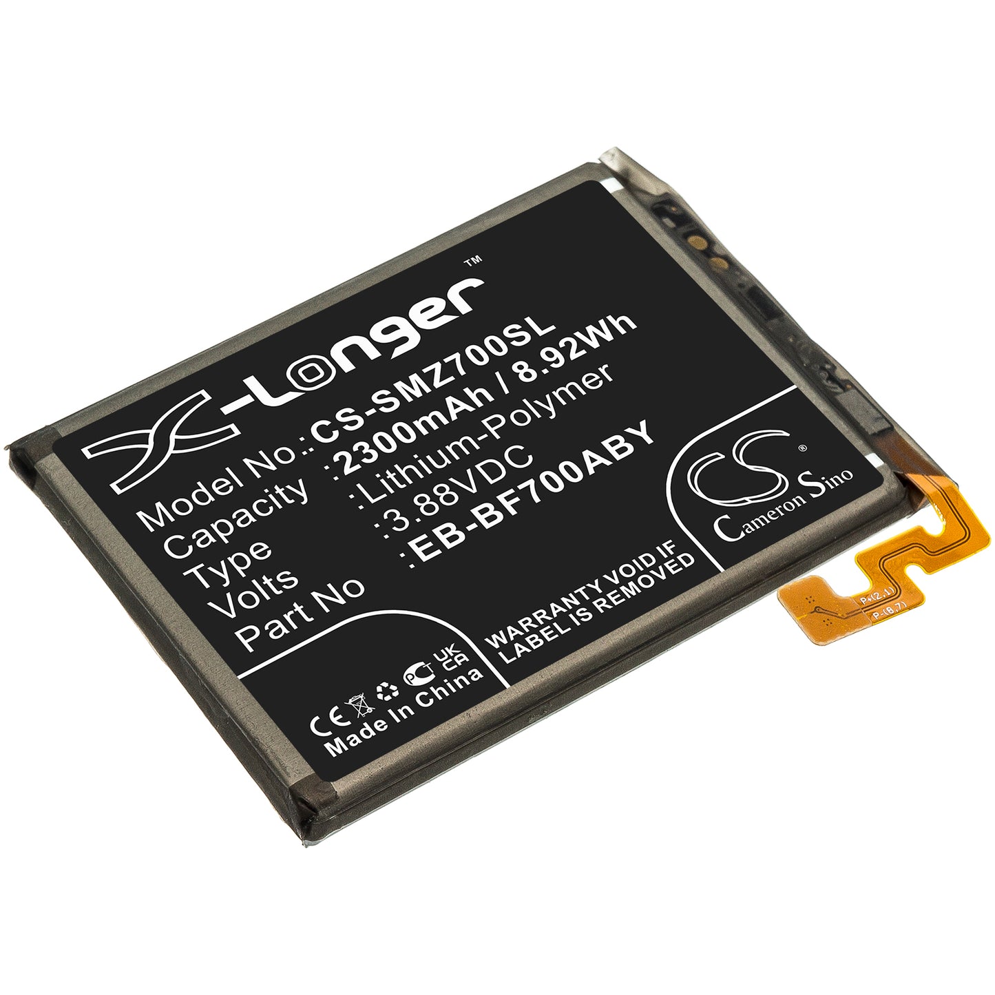 Akku Samsung SM-F700J/DS 2300mAh / 8.92Wh