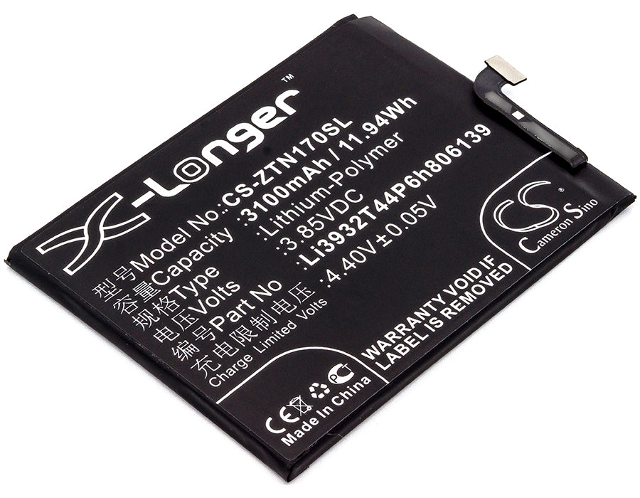 Battery for ZTE Nubia Z17 Dual SIM TD-LTE 3100mAh / 11.94Wh