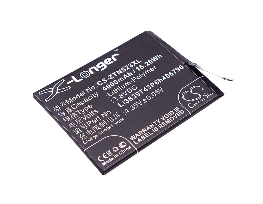 Battery for ZTE Nubia Z11 Max 4000mAh / 15.20Wh