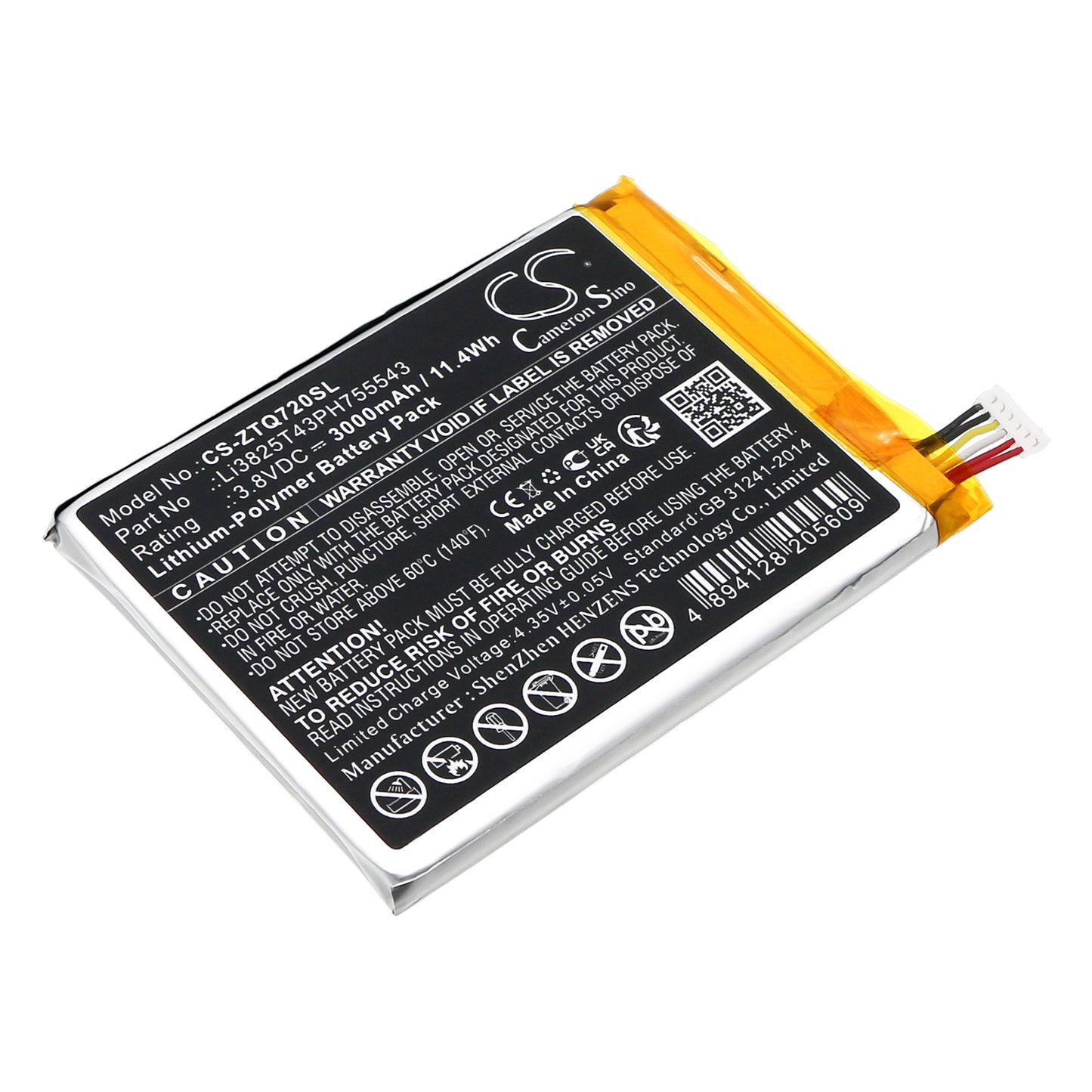 Batteri till AT&T Home Security Digital Life Con 3000mAh / 11.4Wh
